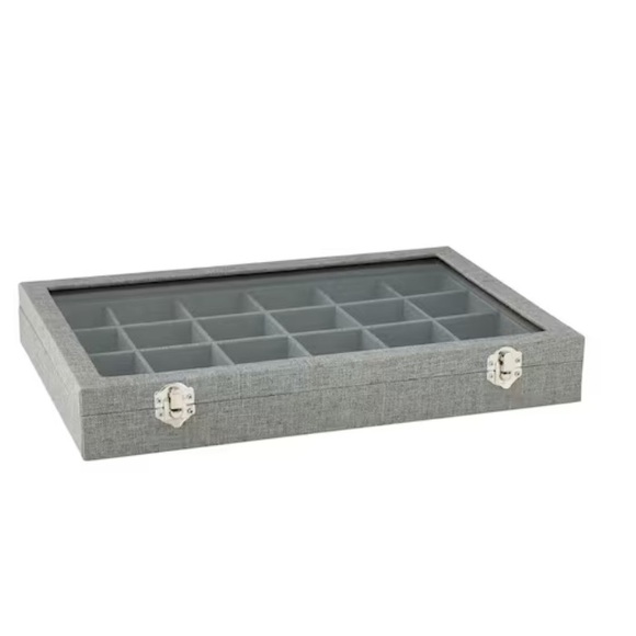 Michaels Bead Landing Gray Jewelry Tray with Lid - Picture 3 of 7